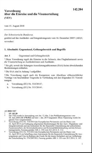 V Einreise- & Visumverfahren VEV