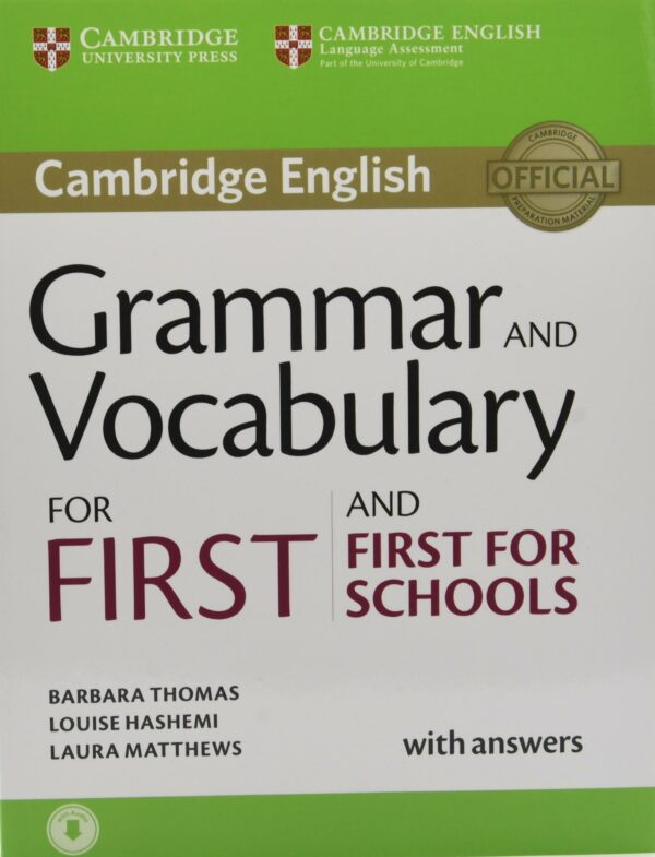 Grammar and Vocabulary for First and First for Schools Book with Answers
