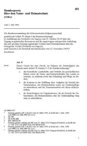 BG Natur- & Heimatschutz, NHG