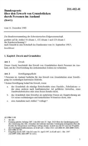 BG Erwerb von Grundstücken, BewG