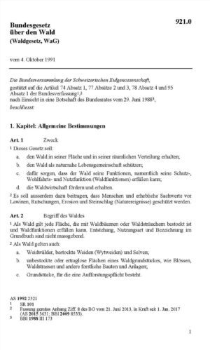 BG über den Wald, WaG
