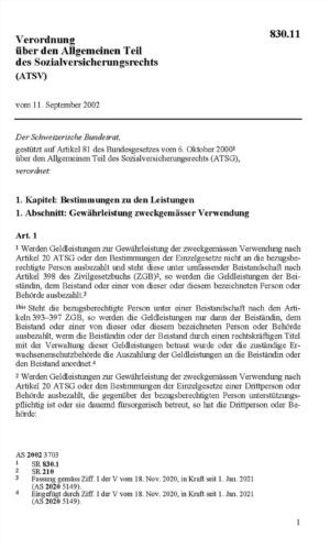 V Allgem. Teil Sozialvers.rechts ATSV