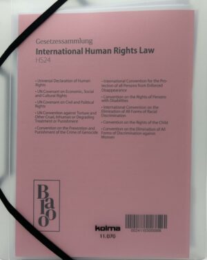 Gesetzessammlung International Human Rights Law HS24